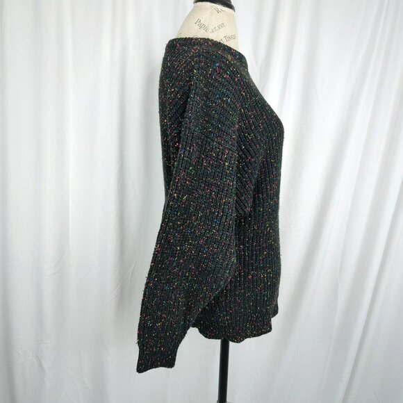 Vintage Express Sweater Medium Black Knit - Picture 7 of 8